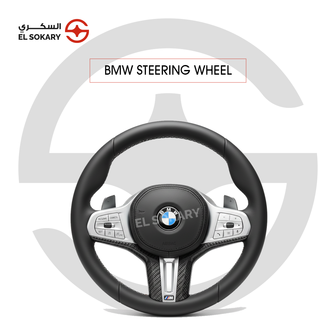 BMW 3-Series E46 (1998-2004) Modernized cockpit layout showing a custom G-chassis retrofitted steering wheel with paddle shifters operating inside a classic BMW cabin.