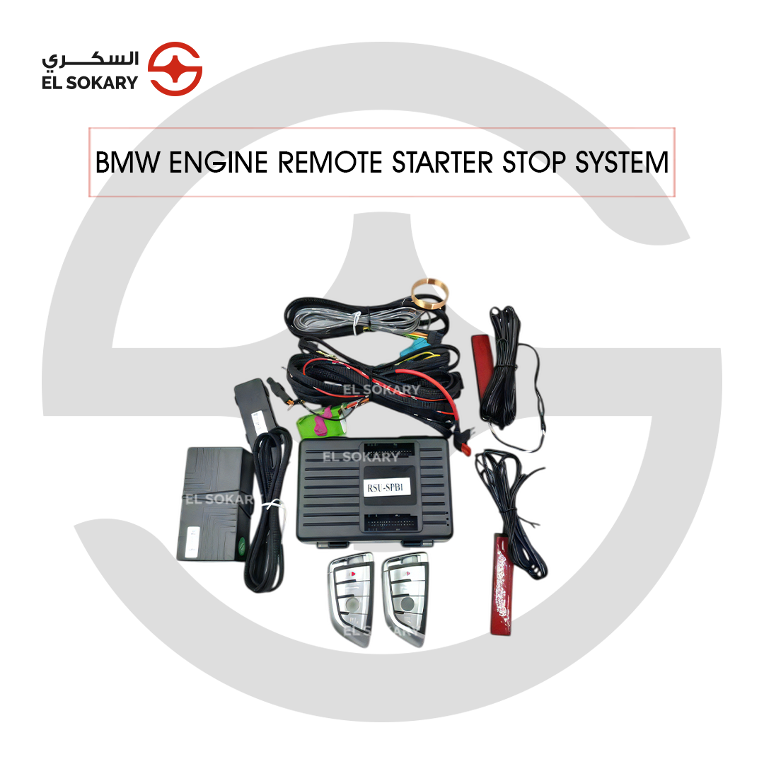 BMW 3 Series E90 (2005-2011) Complete smart engine remote starter and keyless stop system kit with two key fobs for BMW from El Sokary Store
