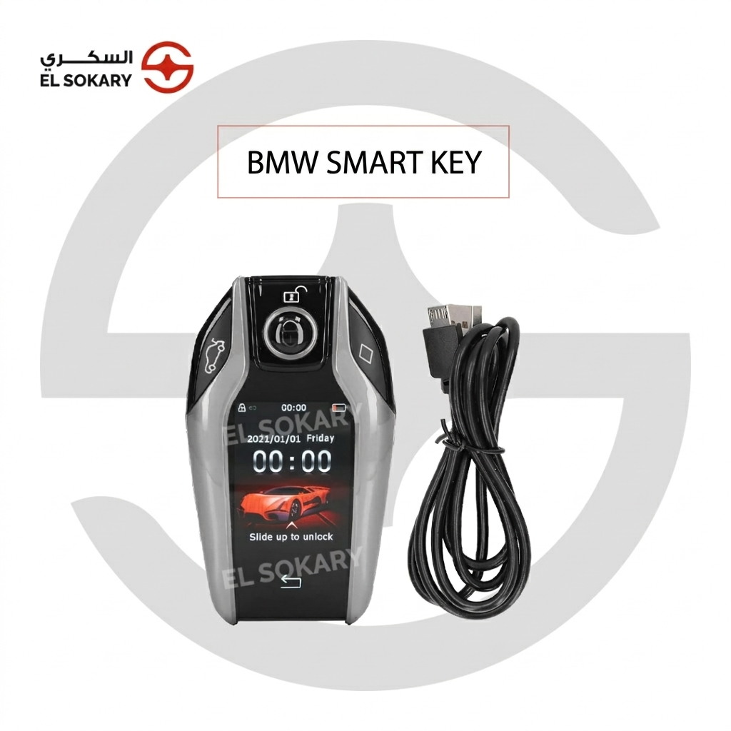 BMW 5-Series F10 Universal BMW style smart remote display key upgrade kit with USB charging cable from El Sokary Store