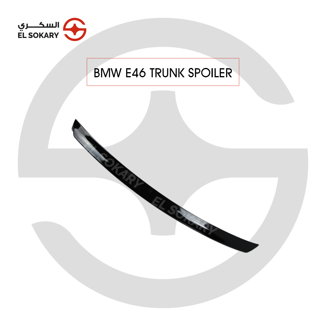 BMW 3-Series E46 (1998-2004) Premium high-gloss black aerodynamic rear trunk lip spoiler wing for BMW 3 Series E46 from El Sokary Store