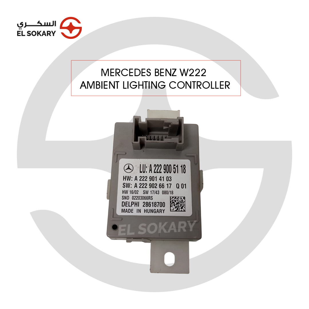 Mercedes W222 interior ambient light control module unit.
