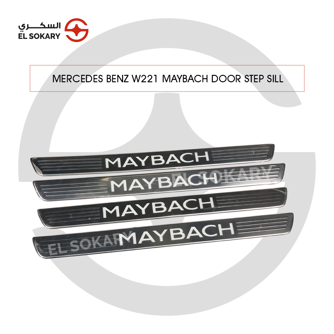 Main Image: Mercedes-Benz W221 Maybach style dynamic 4-door interior side trim ambient lights.
 
 Detail Image: Luxury multi-color flowing LED trim upgrade for Mercedes S-Class W221.