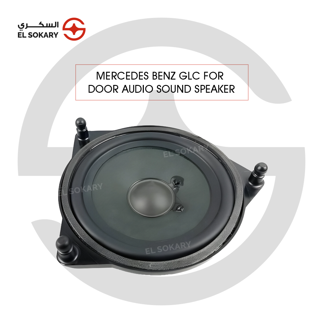 Mercedes-Benz GLC High-quality replacement door audio sound speaker for a Mercedes-Benz GLC featuring a black circular driver and a triangular mounting frame with three secure attachment pins.