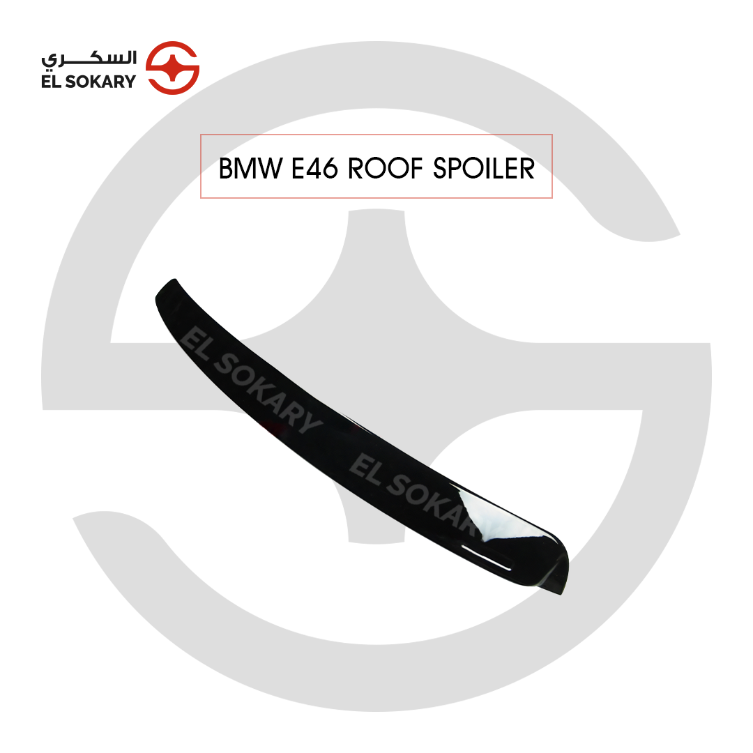 BMW 3-Series E46 (1998-2004) Premium gloss black aerodynamic rear roof window spoiler wing for BMW 3 Series E46 from El Sokary Store