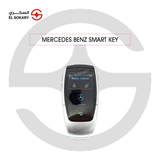 Main Image: New generation Mercedes-Benz smart key fob replacement.
 
 Detail Image: Sleek 3-button smart key for Mercedes E-Class W213.